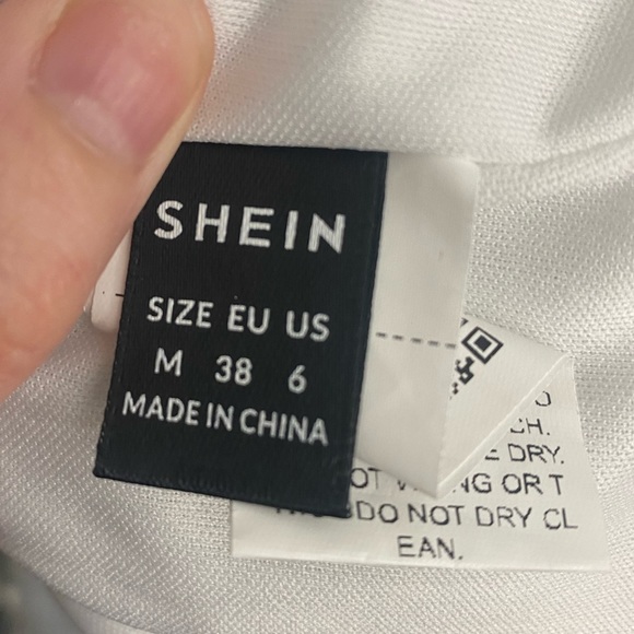 SHEIN BAE Fuzzy Trim Sequin Cami Dress - Picture 7 of 8